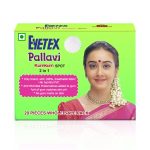 Eyetex Pallavi Sticker Bindi/Pottu|Oval|Aloe Vera & Papaya Extracts|Breathable Non-Irritating Velvet Fabric|O2|Light Maroon|20 Flaps
