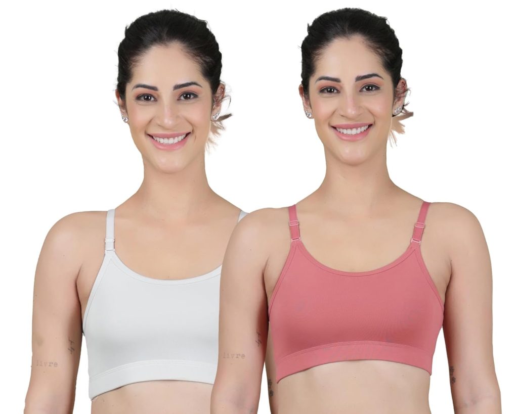 Celary Women's Cotton Wire Free Classic Non-Padded Full Coverage Bra