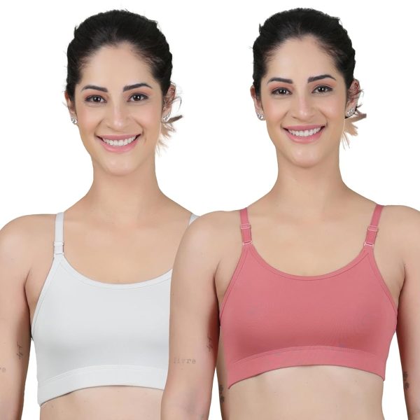 Celary Women's Cotton Wire Free Classic Non-Padded Full Coverage Bra