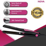 Nova NHS - 840 Selfie Hair Straightener for Women (Pink) - Image 3