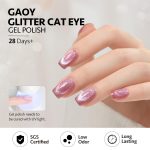 Bolt bee Glitter Cat Eye Nail Gel Polish 9ml Gel Paint Soak Off UV Led | 9D Art Polish Galaxy Magnetic for Nail Designs | LED Soak Off Nail Lacquer Gel Strong Nail Art Magnet For Home Salon-(Pink) - Image 5