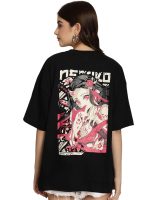 Fabflee Pure Cotton Oversized Baggy Fit Drop Shoulder Latest Aesthetic & Cool Graphic Printed Half Sleeve Tshirt for Women |Trendy Tees |Casual Loose Korean T-Shirt