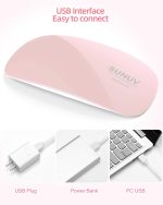 SUNUV Uv Nail Lamp,Sun Mini2 6W Led Nail Lamp For Gel Polish With 2 Timing Setting (45S/60S, Pink) - Image 4