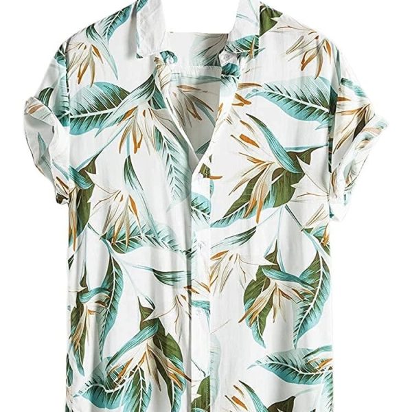 DHRUVI TRENDZ Shirt for Men | Casual Stylish | Man's Printed | Half Sleeve | Foraml Shirts for Man | Men's Regular Fit | Summer Button-Down
