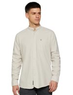 Allen Solly Men Cotton Regular Fit Oxford Solid Casual Shirt