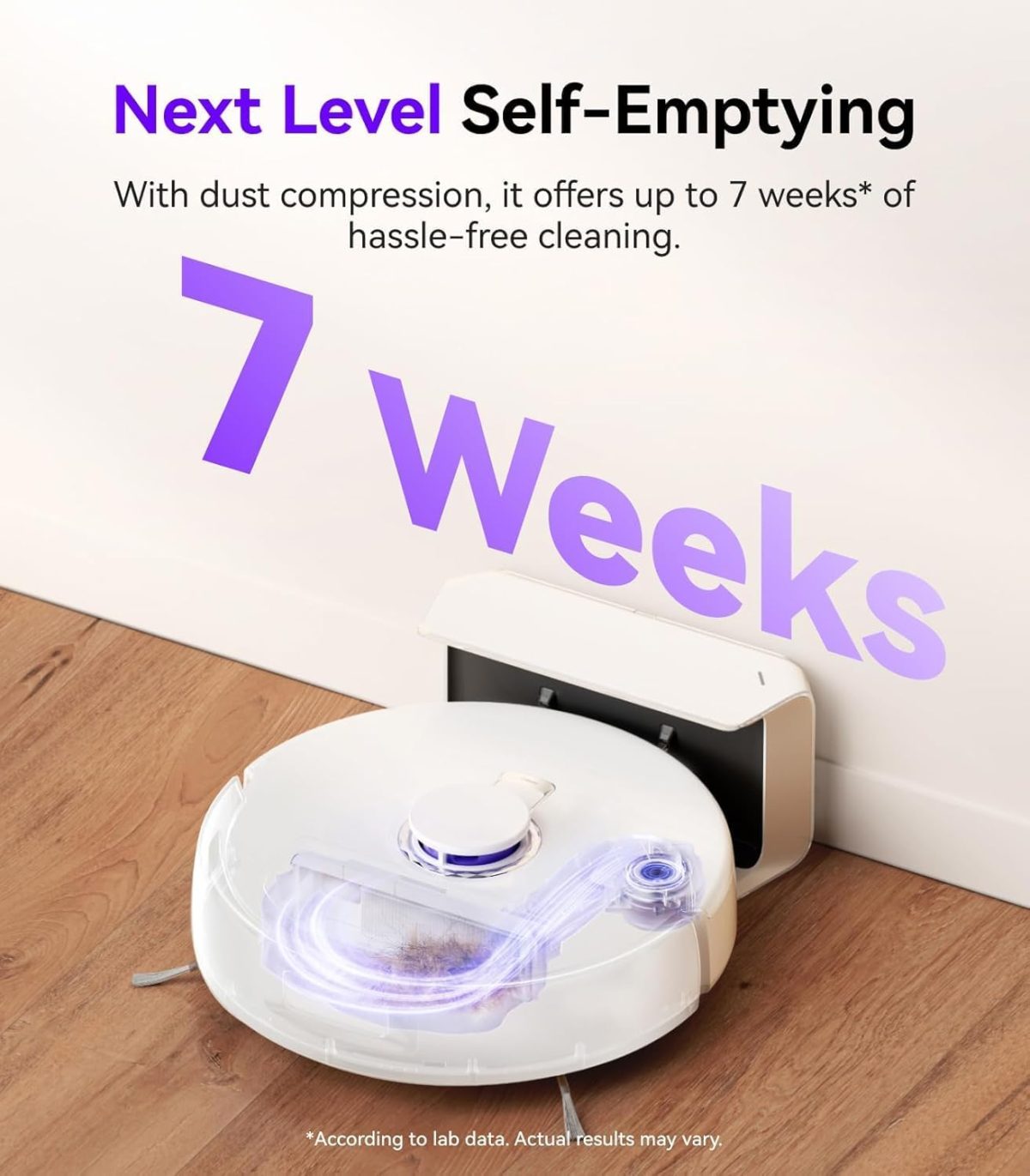 NARWAL Freo X Plus 2-in-1 Robotic Vacuum & Mopping, 7800Pa Suction, 7 Weeks Storage, Zero Tangle Brush, 5200mAh Battery, 3D Mapping, Google Home, Alexa, Siri & App Compatible - Image 2
