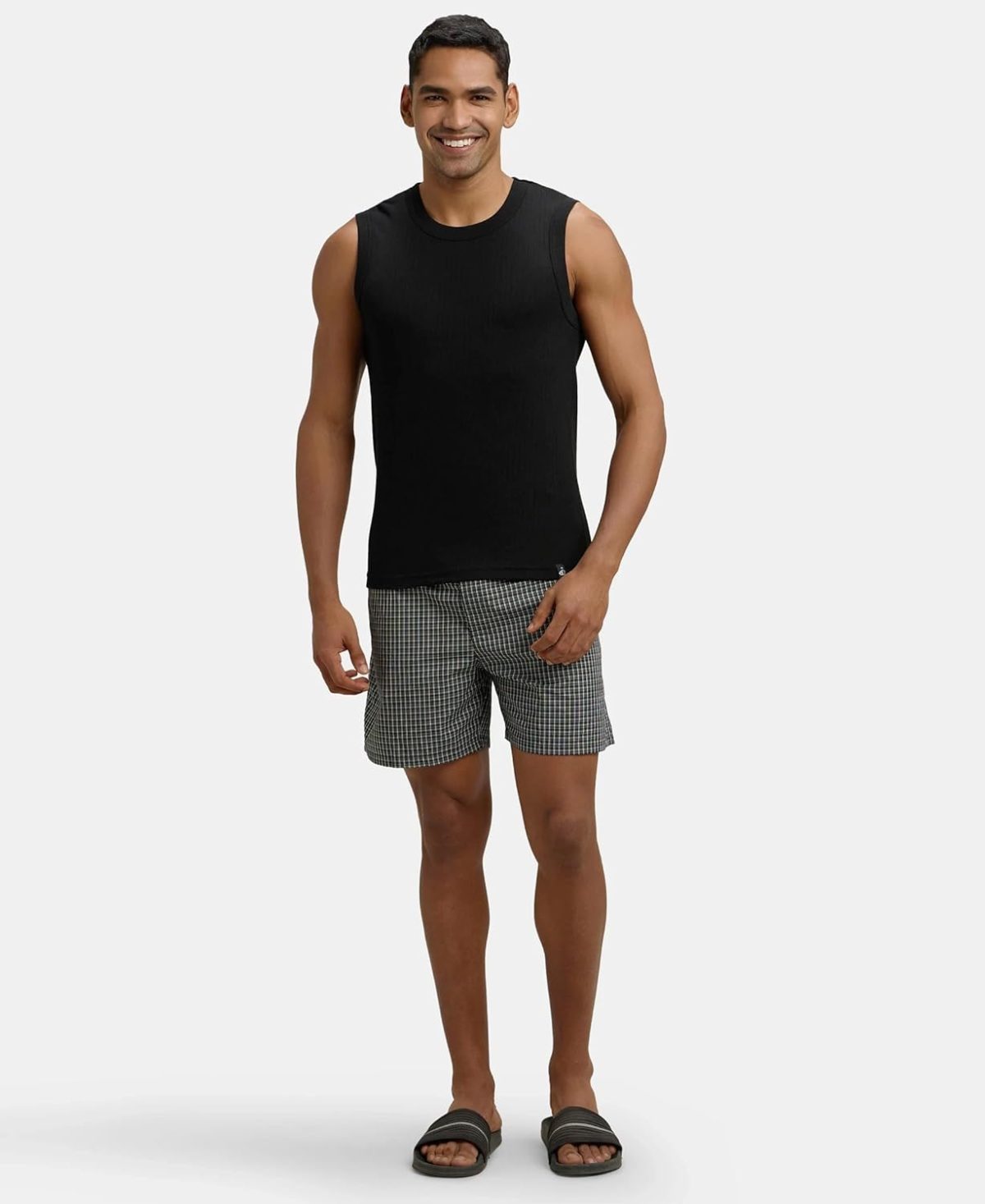 Jockey Men's Solid Regular Fit Vest - Image 6