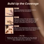 Coloressence HD Foundation - Buildable Coverage Liquid Foundation | Covers Blemishes and Dark Spots | Waterproof & Sweat Resistant | Iced Latte | 2 Applicator Sponges FREE - Image 5