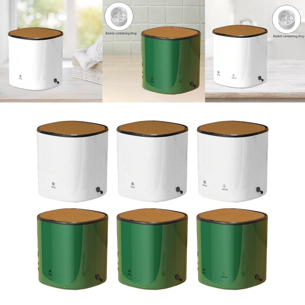 CALANDIS™ Mini Portable Washing Machine Automatic Rotating Turbines White Standard - Washing Machines - Image 2
