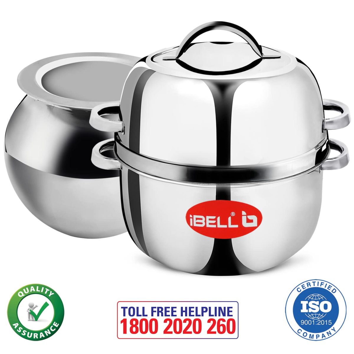 iBELL Stainless Steel Steam Pot, 1.5 Kilogram, Thermal Rice Cooker With Rubber Gasket (Induction Based Pot) Silver - Image 3