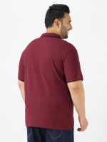 Urbano Plus Men's Black, White, Maroon Color-Block Regular Fit Full Sleeve Cotton T-Shirt - Image 4
