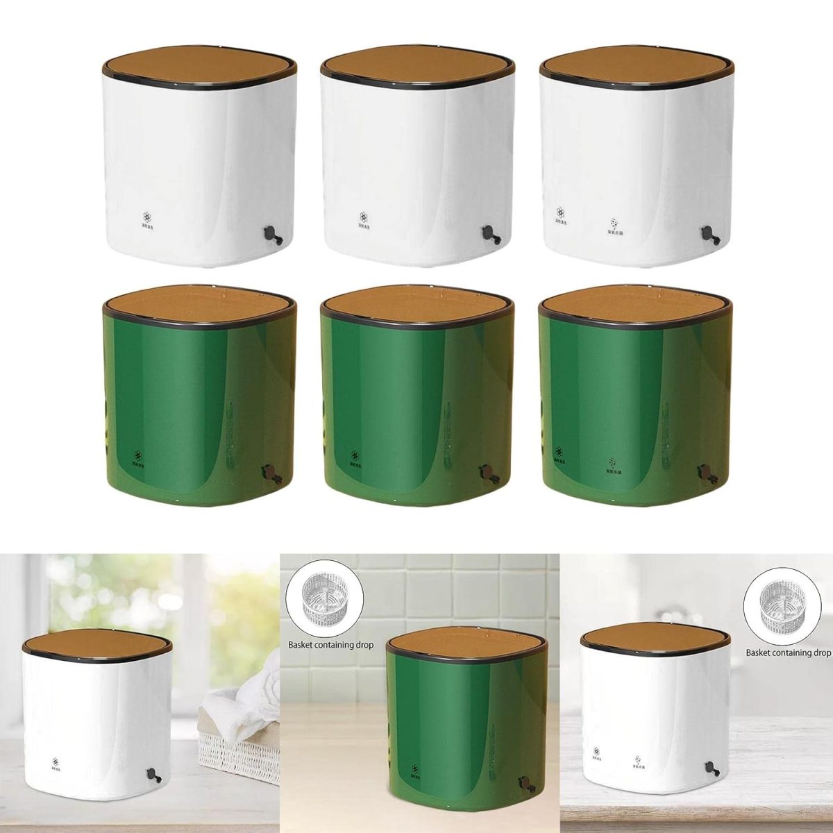 CALANDIS™ Mini Portable Washing Machine Automatic Rotating Turbines White Standard - Washing Machines - Image 3