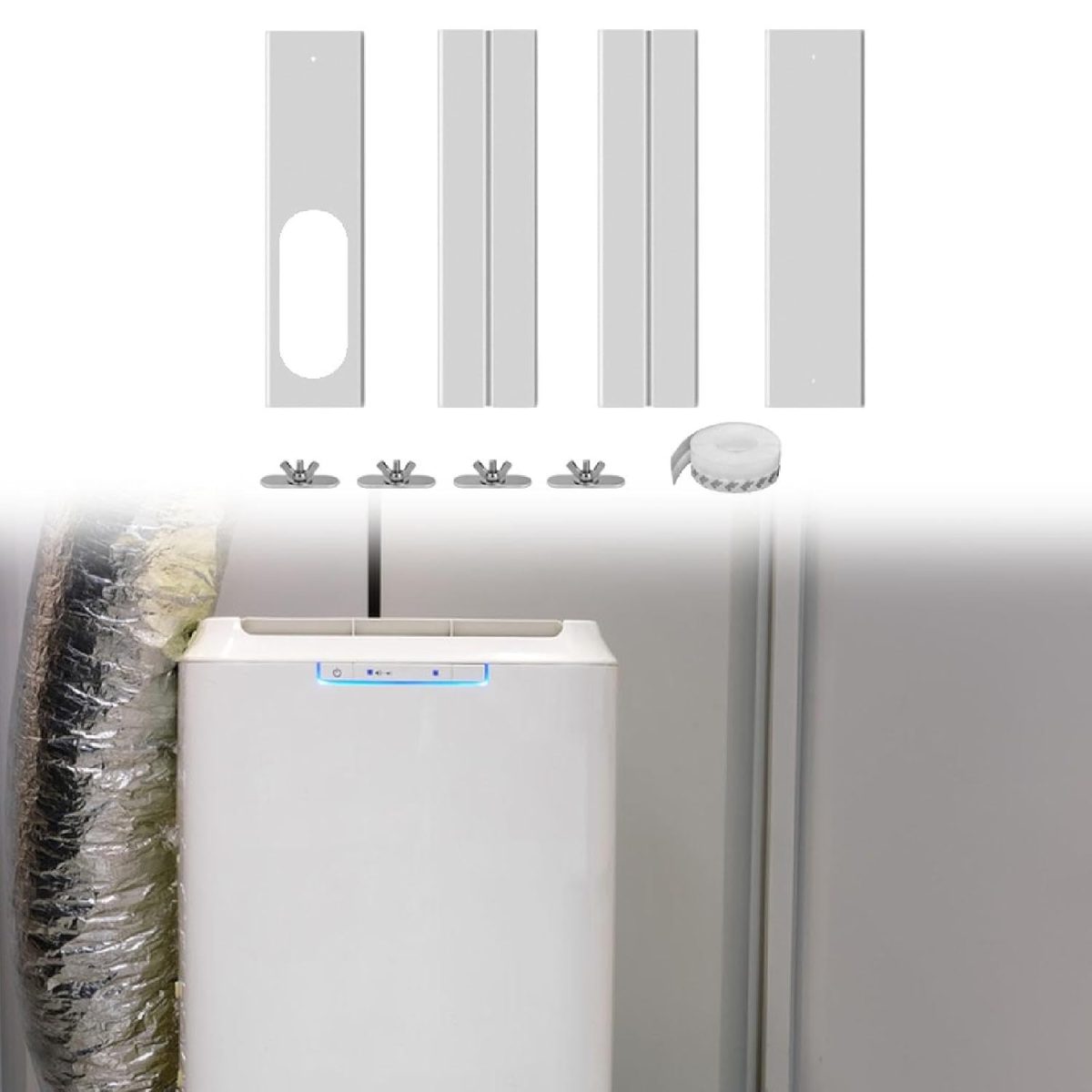 TRENDYNEST® Portable Air Conditioner Window Kit Adjustable Practical Telescopic Vent Kit | Home & Garden - Image 5