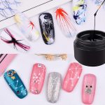 INOG 6 Colors Spider Gel, New Upgraded Matrices Spider Gel with 3pcs Nail Art Brushes, Nail Designs Gel Paint Wire Drawing Gel Polish for Line (White Black Red Blue Gold Silver) - Image 2