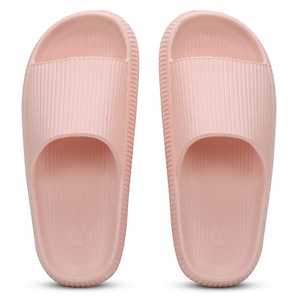 Aqualite Flip Flops for Women | Stylish Casual Slippers | Comfortable Soft Rubber Slides | Lightweight Slip-on Flat Chappals | Durable Slipper for Women Size 4-8
