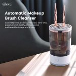 Gleva Automatic Makeup Brush Cleaner - Electric Brush Cleaner Spinner Tool for All Type Makeup Brushes - Cosmetic Brush Washing Cleaner All Size Makeup Brushes Contour, Foundation, Blush (White 01) - Image 7