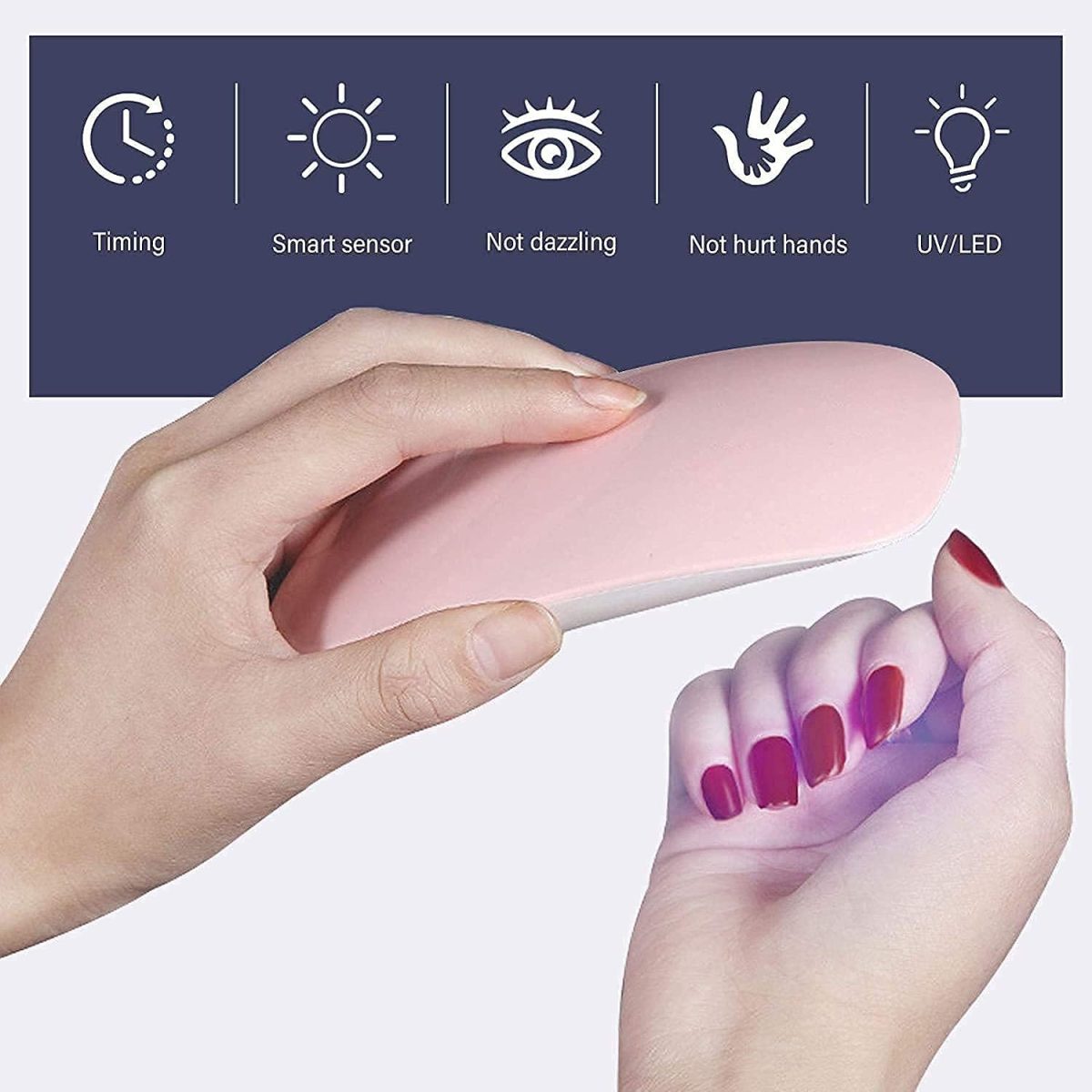 Cyrox Professional Nail Dryer & Salon Nail Polish Dryer UV Lamp For Nails Art, Fingernails or Toe Nails Paint Dryer Machine for Home DIY Salon Nail Art (1Pcs) - Image 2