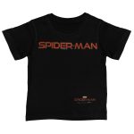 Marvel Spiderman by Wear Your Mind Boy's Plain Regular T-Shirt (DSM0092.2_Black2 3-4Y)