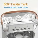 Jet Roy Portable Air Conditioner Fan, Mini Evaporative Air Cooler with 7 Colors LED Light, 1/2/3 H Timer, 3 Wind Speeds and 3 Spray Modes for Office, Home, Dorm, Travel - Image 7