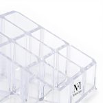 Clear Acrylic 9-Slot Lipstick & Cosmetic Organizer – Compact Makeup Holder for Lipstick, Lip Balm, Essential Oils & More – Transparent Plastic Storage Stand - Image 8