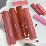 Gege Bear Lip Mud | Non-Sticky & Nourishing | Aesthetic Lip Color | Liquid Lipstick with Lips Care Benefits | Pink to Brown Tones | Matte Finish | Long Lasting Hydrating & Lightweight | Non-Sticky & Nourishing | Moisturizing Kawaii Aesthetic Color | Lipsticks for Women (02#Haruyama Peach, 3g)