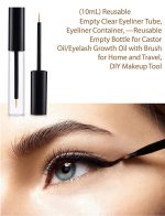 2 pcs 10ml Eyeliner Empty Bottle, eyeliner tube Empty Refillable Disposable Eyeliner Brush Applicator Eyeliner Lash - Image 4