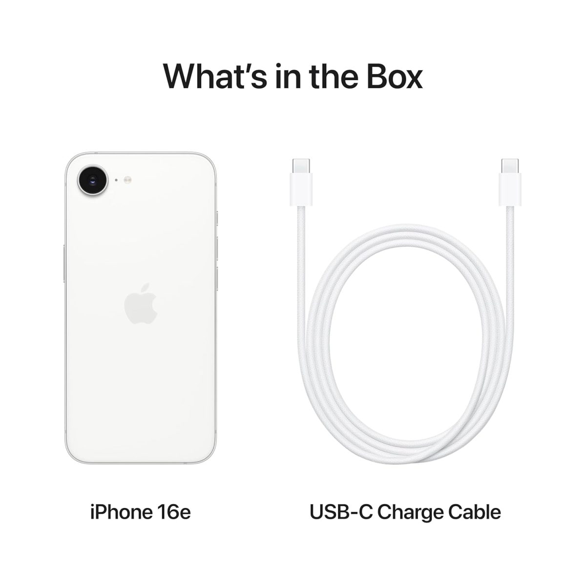 iPhone 16e 512 GB: Built for Apple Intelligence, A18 Chip, Supersized Battery Life, 48MP Fusion. Camera, 15.40 cm (6.1″) Super Retina XDR Display; Whit - Image 6