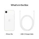 iPhone 16e 512 GB: Built for Apple Intelligence, A18 Chip, Supersized Battery Life, 48MP Fusion. Camera, 15.40 cm (6.1″) Super Retina XDR Display; Whit - Image 6