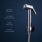 Hindware Italian Collection Health Faucet for Bathroom | Made of ABS | Comes with 1.2-Meter Stainless Steel Tube | Element | 1-Year Manufacturer Warranty - Image 4