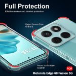 TheGiftKart Transparent Crystal Clear Back Cover Case for Motorola Moto Edge 60 Fusion 5G / Edge 60 5G | Shockproof Soft TPU Case | Cushioned Edges for Ultimate Protection Back Case (TPU, Transparent) - Image 3