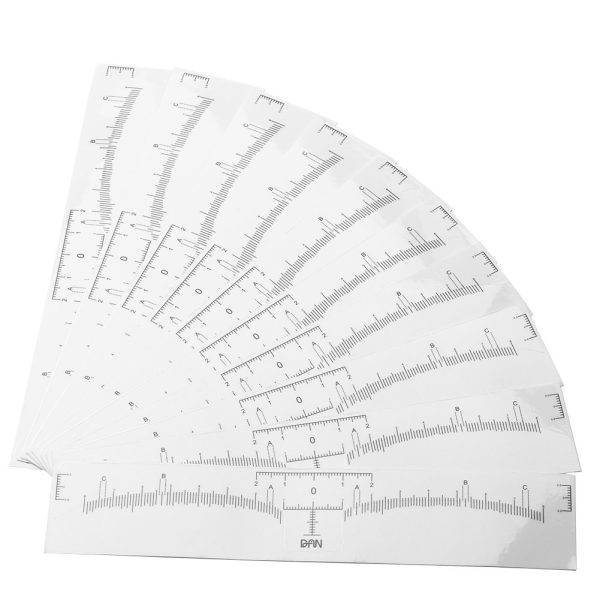 ITT Eyebrow Ruler, 10 PCS Eyebrow Ruler Makeup Sticker Makeup Adhesive Eyebrow Sticker