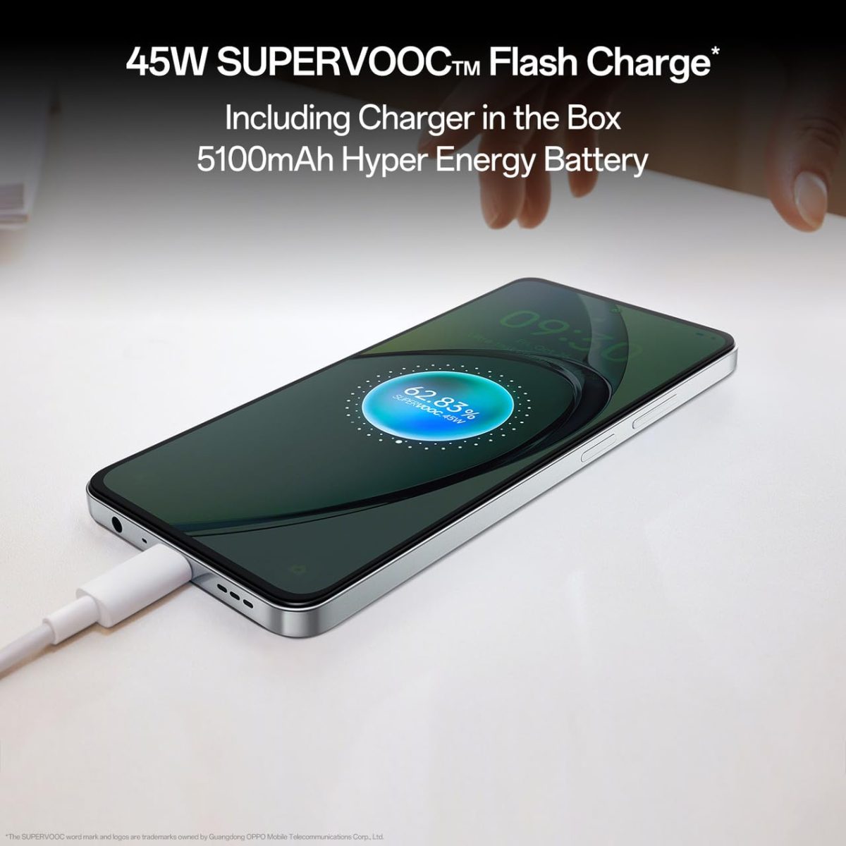 Oppo K12x 5G Smartphone (8GB RAM + 256GB Storage) | 16.94cm LCD Display, 5100mAh Battery | 45W SUPERVOOC Flash Charge | 360° Damage-Proof Armour Body | Charger in The Box (Breeze Blue) - Image 7