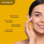 Fixderma Shadow Sunscreen SPF 50+ PA+++ Cream | Sunscreen for Dry Skin | No White Cast | UVA & UVB Protection | For Women & Men | Non Greasy & Water Resistant - 40 gm - Image 3