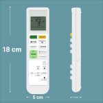 Zieva Compatible For Daikin Ac Remote Replacement For 1, 1.5, 2 Ton Split/Window Air Conditioner - Please Match The Original Remote (Ac 214 A),White - Image 4