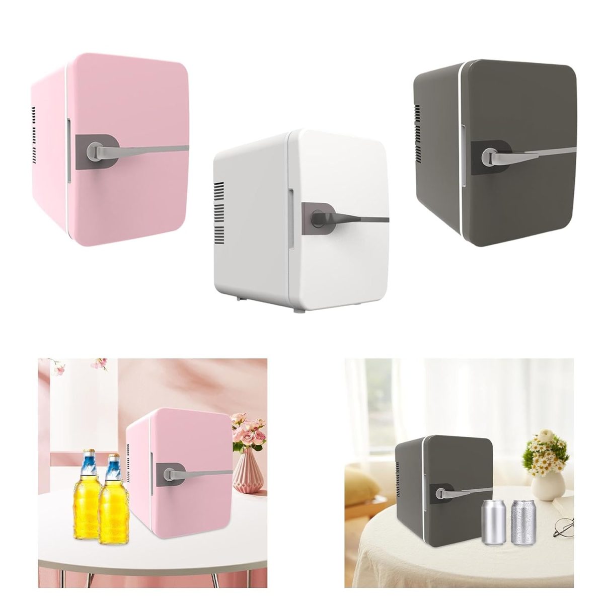 ARTISOUL® Mini Fridge 6L/8 Can Small Refrigerator Compact Refrigerator for Office Car Pink | Major Appliances | Refrigerators & Freezers | Mini Fridges - Image 3