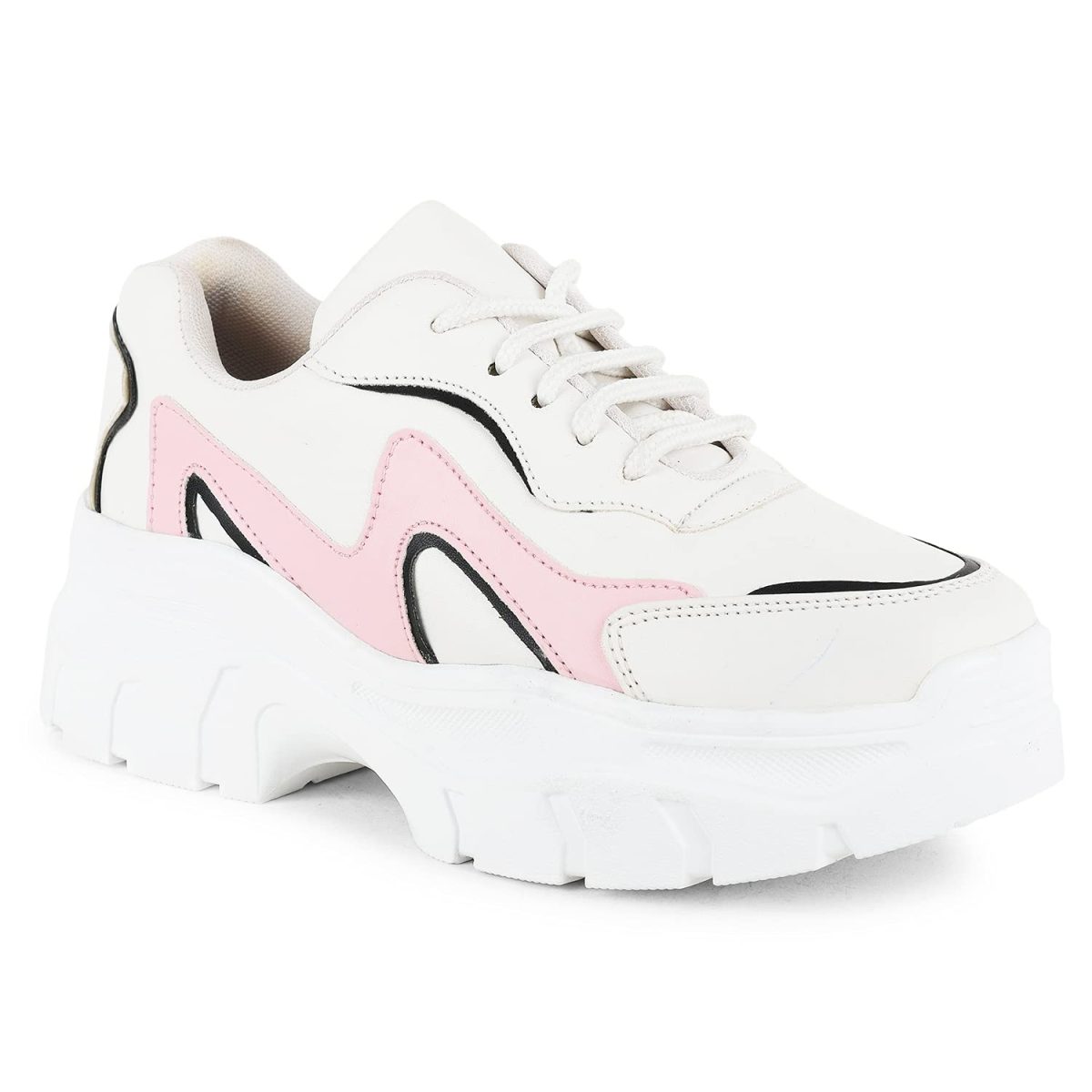 Vendoz Women Premium White Casual Shoes Sneakers