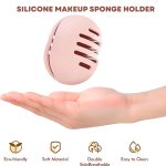 Hian Silicone Makeup Sponge Holder for Travel, Double-Sided Breathable & Shatterproof Beauty Blender Case for Women & Girls, Cosmetic Storage for Sponges Sponge Holder (Pink Color) - Image 4