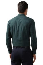 Peter England Men Polycotton Premium Wonder Fabric Slim Fit Full Sleeve Striped Formal Shirt - Image 3