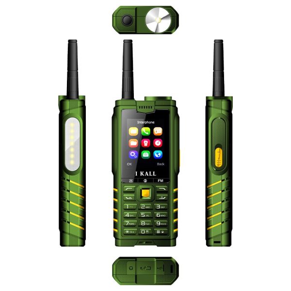 IKALL K41 Keypad Mobile Phone – 2.4" Display, 4000mAh Battery, FM Radio, Power Bank Function, 16GB Expandable Storage, 3.5mm Jack – Forest Green