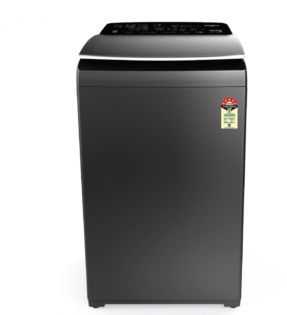 Whirlpool 9.5 kg Fully-Automatic Top Loading Washing Machine (360° BLOOMWASH PRO Heater Spray 9.5, Graphite, In-built Heater)