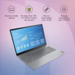 Lenovo ThinkBook 15 Intel 12th Gen Core i5 15.6" (39.62cm) FHD 250 nits Antiglare Thin and Light Laptop (8GB/512GB SSD/Win11 Home/MS Office H&S 2021/Backlit Keyboard/Mineral Grey/1.7 Kg), 21DJA049IH - Image 2