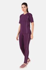 Benzos Women's Body Fitted Gym Running Sports Track Suit | Regular Casual Fit | Track Suit for Girls & Women | Fabric - Polyester Blend | Pattern - Solid - Image 2