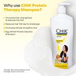 Chik Protein Solution Hairfall Prevent Shampoo, With Goodness Of Egg White, For Thick And Healthier Hair (340ml) - Image 2