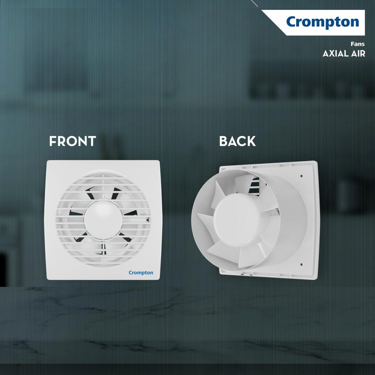 Crompton Axial Air High-Speed Plastic Exhaust/Ventilation Fan (150 mm/6 Inches, White, Pack of 1) - Image 8