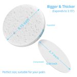 Natural Facial Cleansing Sponges- 20 Count Compressed Facial Sponges Cellulose Reusable Soft Cosmetic Esponjas para Faciales for Professional Makeup Removal, Facials Spa, Exfoliator, Skin Massage - Image 5