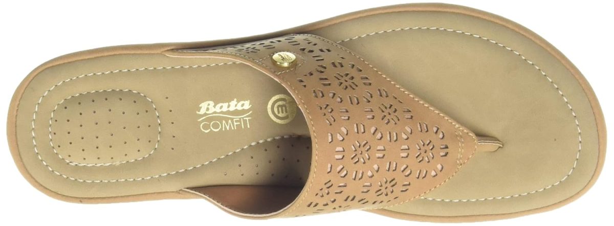 Bata Comfit womens CONCORDIA TAN Flats - 7 UK (5713003) - Image 6