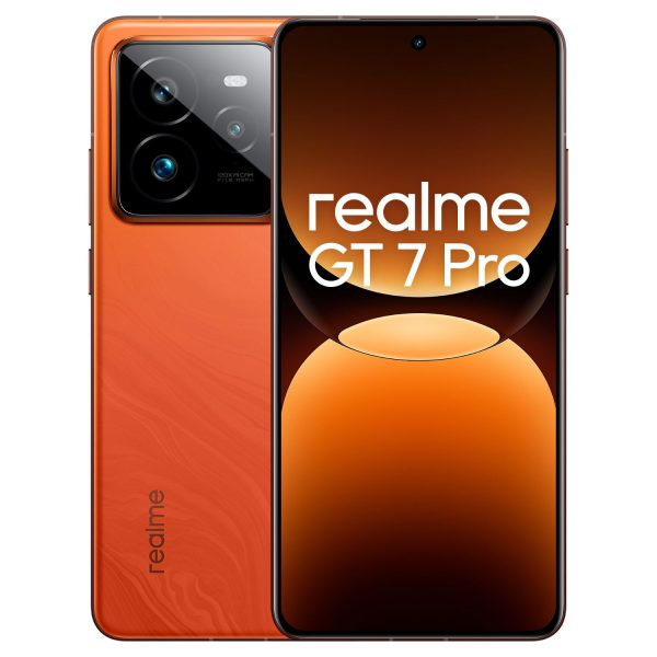 realme GT7 Pro 5G Smartphone 12+256 Mars Orange, 6.78 inch Screen, 120Hz Quad-Curved Display, 5800mAh Battery, 120W Ultra Charge, 124MP AI Cameras, Snapdragon® 8 Elite Chipset, IP69