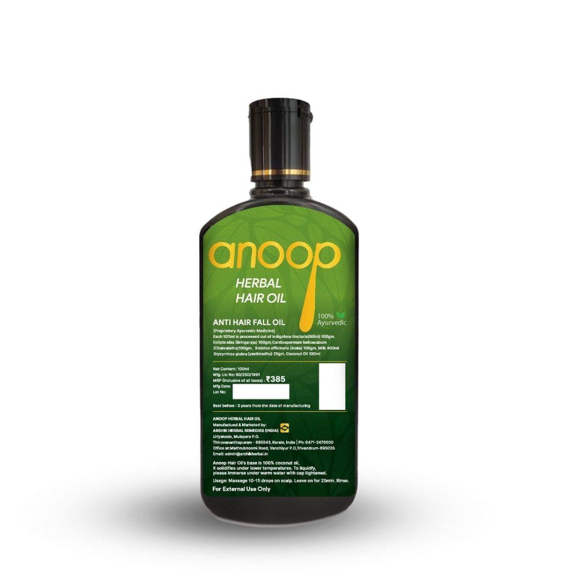 Anoop Herbal Hair Oil-100 ML - Image 9