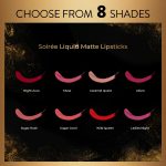 MyGlamm Manish Malhotra Soiree Liquid Matte Lipstick - 04 Night Aura (Maroon Shade) | Long Lasting, Transfer-resistant With Vitamin E (7g) - Image 4