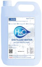H4O: Ultra Pure Distilled Water (TDS = 0) (5 Litre), Great for Inverter Batteries, Medical Equipments and DIY Cosmetics. Increases the life of all types of laboratory equipment. (5 Ltr)